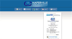 Desktop Screenshot of napervillehomesandhappenings.com
