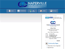 Tablet Screenshot of napervillehomesandhappenings.com